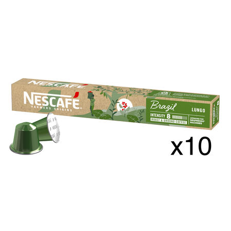 Cápsulas de café Brasil intensidad 8 Nescafé 10 cápsulas