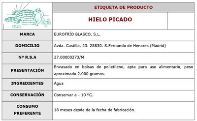 Hielo Hieloblasco bolsa 2kg picado