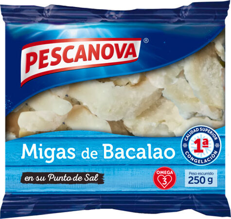 Bacalao migas Pescanova punto de sal 250g