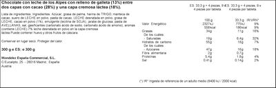 Chocolate con leche, bizcocho y galleta Milka 300g