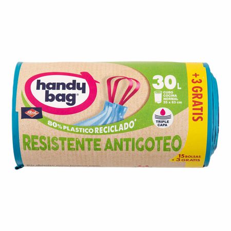 Bolsa de basura Handy Bag 15 + 3 unidades Antigoteo