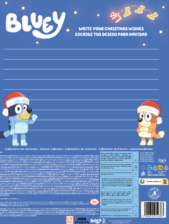 Calendario adviento Navidad Bluey 50g
