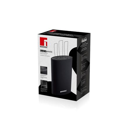 Bloque Cuchillos Universal Bergner Black & White