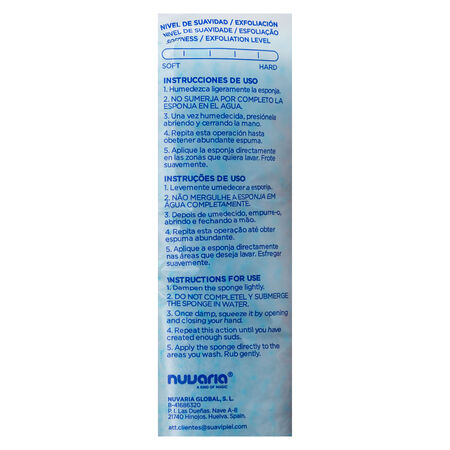 Esponja Suavipiel jabonosa desechable