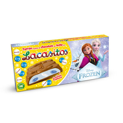 Turrón de chocolate con leche con Lacasitos Frozen 215g