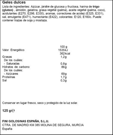 Regaliz de fresa Fini 125g