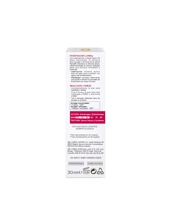 Sérum facial L'Oréal dosificador 30ml revitalift hidratante