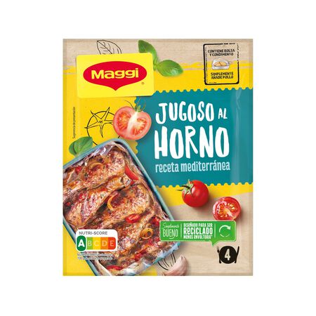 Sazonador jugoso al horno Maggi receta mediterránea