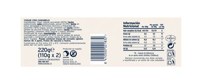 Yogur estilo griego Oikos pack 2 caramelo