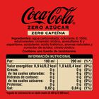 Refresco cola Coca-Cola zero az&uacute;car zero cafe&iacute;na mini lata 20cl pack 6