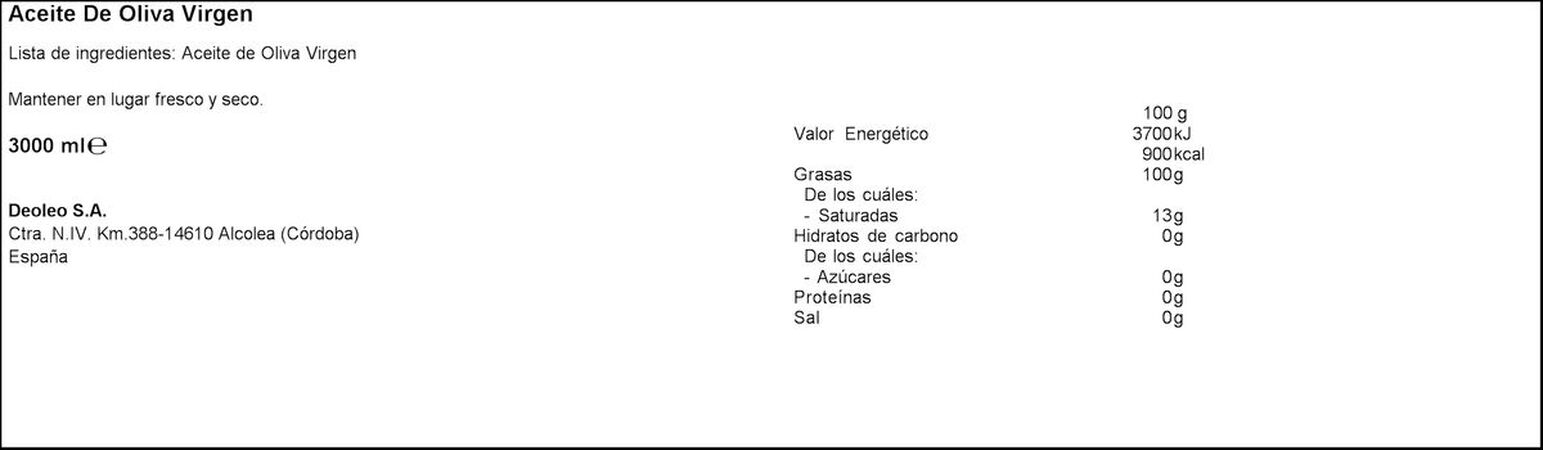 Aceite de oliva virgen Carbonell 3l