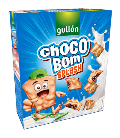 Cereales rellenos de chocolate chocobom Gullón 275g