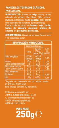 Panecillos tostados Alipende 250g