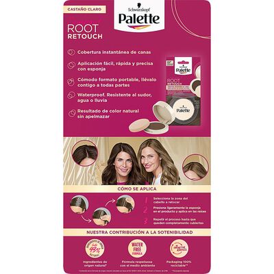 Cobertura Instant&aacute;nea Canas Palette Casta&ntilde;o Claro