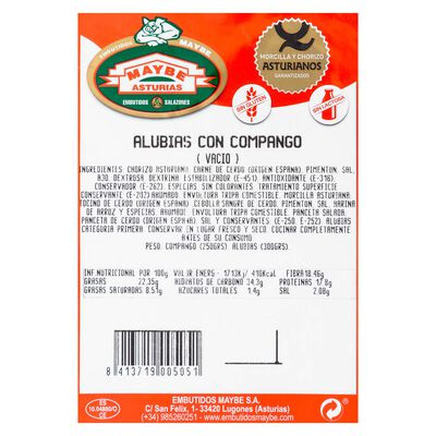 Compango asturiano con alubias Maybe 520g
