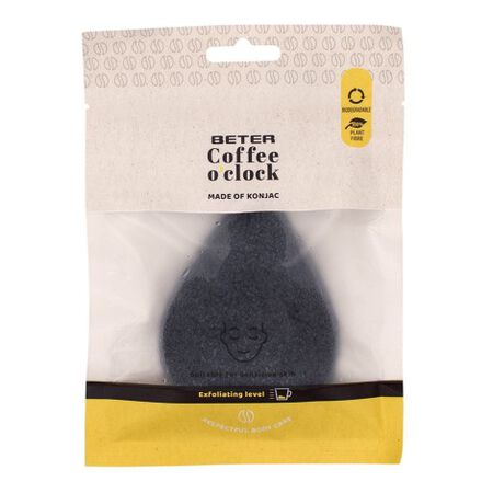 Esponja facial konjac Beter Coffee O'clock