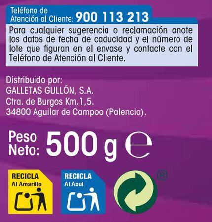 Galletas rellenas crema de chocolate Alipende 500g