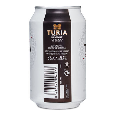 Cerveza tostada Turia lata 33cl