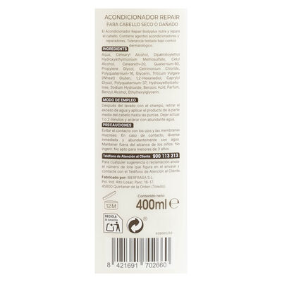Acondicionador cabello Bodyplus 400ml dañado