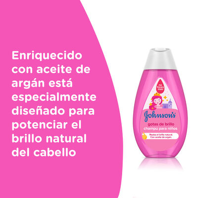 Champú infantil Johnson's 500ml gotas brillo