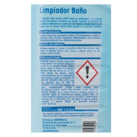 Limpiador baño Lanta 1l pistola