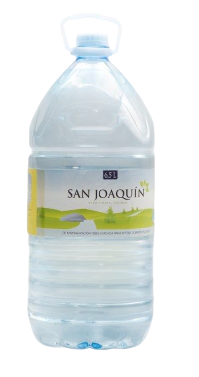 Agua mineral natural sin gas San Joaquin 6,5l