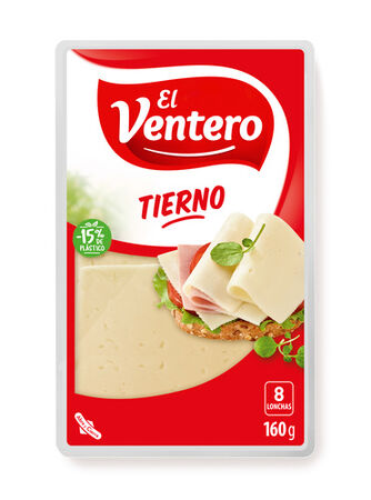 Queso tierno en lonchas El Ventero 160g