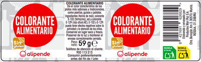 Colorante alimentario Alipende 59g