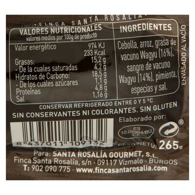 Morcilla de Burgos de Wagyu 265g