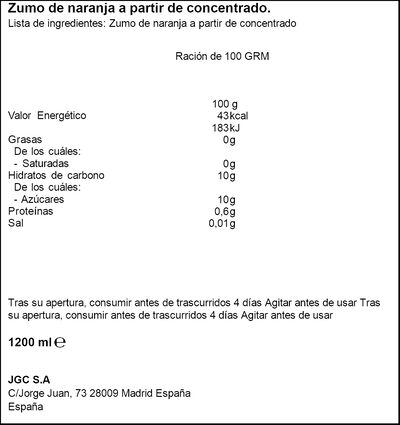 Zumo de naranja Don Simón pack 6