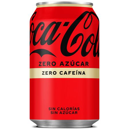 Refresco cola Coca-Cola lata 33cl zero zero sin cafeína