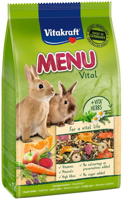 Comida conejo enano Vitakraft Menu Vital 1kg