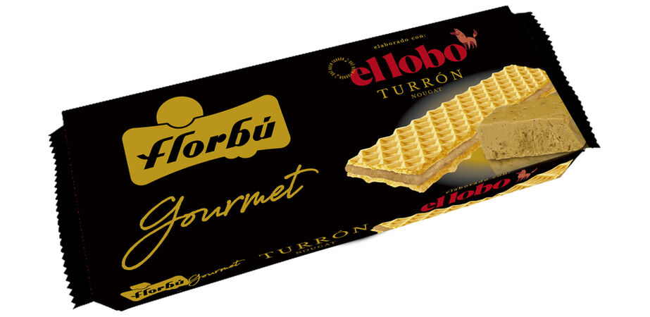 Barquillos wafer de turrón Florbú gourmet El lobo 135g