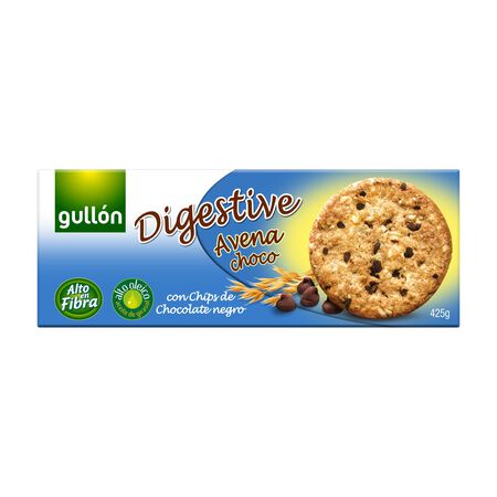 Galleta digestive con avena y chocolate negro Gullón 425g