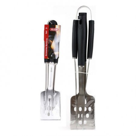 Accesorios barbacoa Algon 3 unidades black