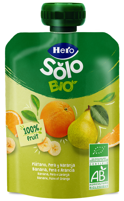 Pouch Hero solo eco frutas desde 4meses 100g