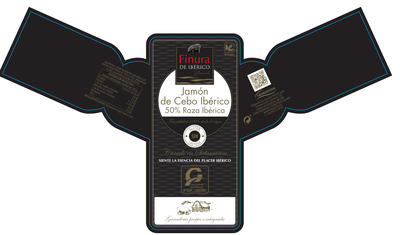 Jamón de cebo ibérico 50% raza ibérica al corte