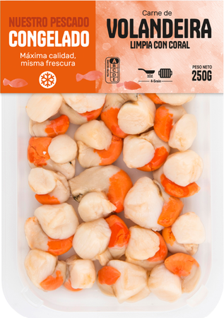 Carne volandeira limpia con coral 250g