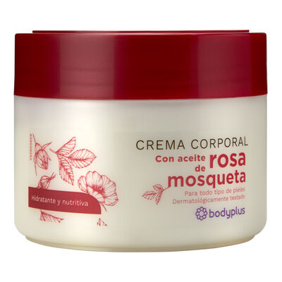Crema corporal Bodyplus 250ml con aceite de rosa mosqueta