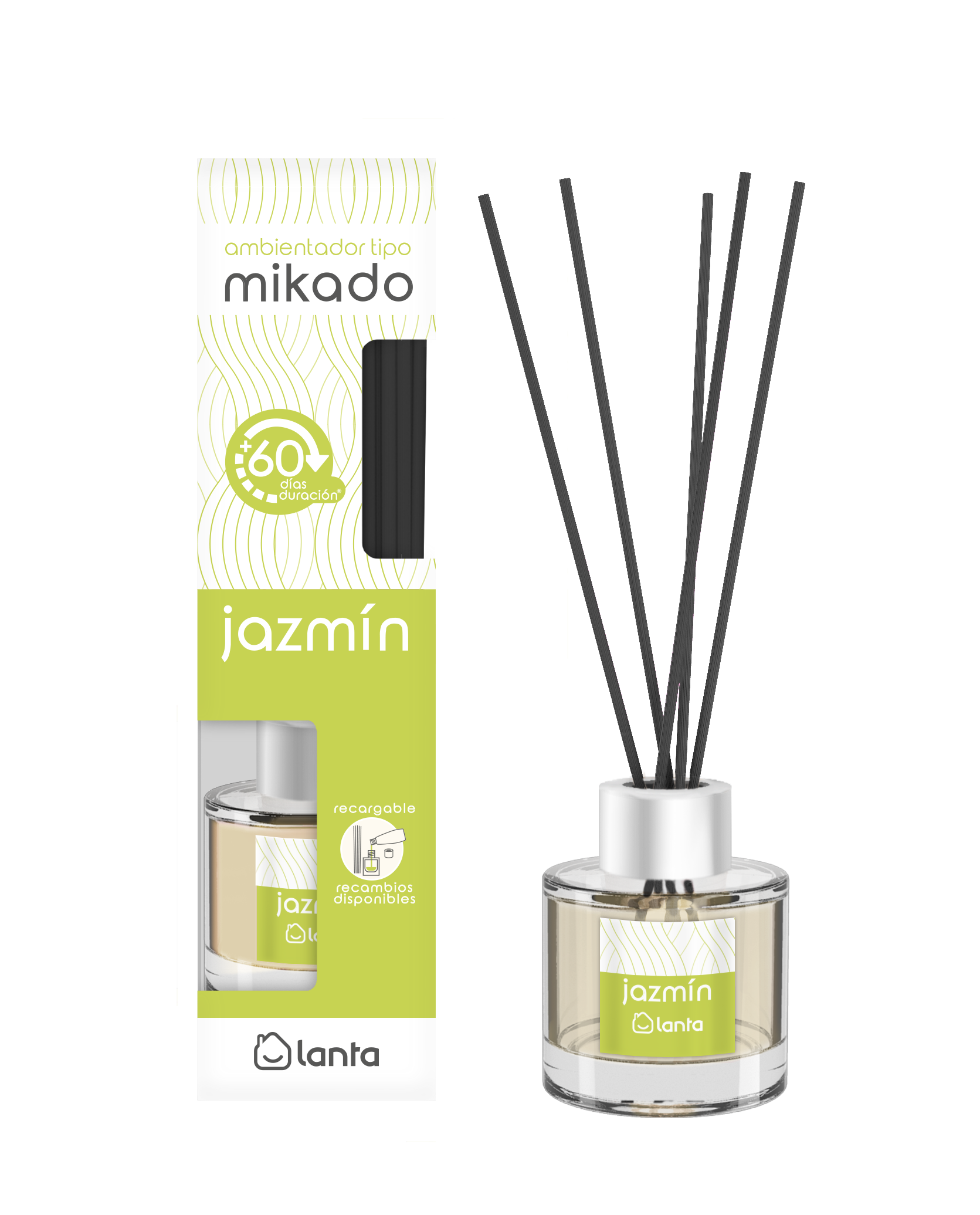 Ambientador tipo mikado Lanta 50ml jazmin