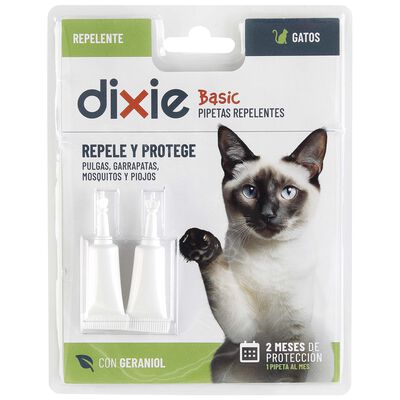 Pipetas Gato Dixie Basic 2U Repelente