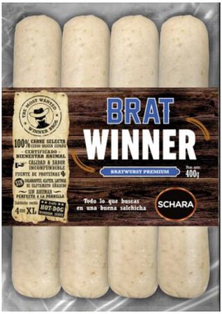 Salchicha Schara 400G Brat Winner