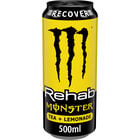 Bebida energ&eacute;tica Monster Energy 50cl rehab lemonade lata