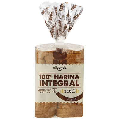 Pan de molde integral Alipende 460g