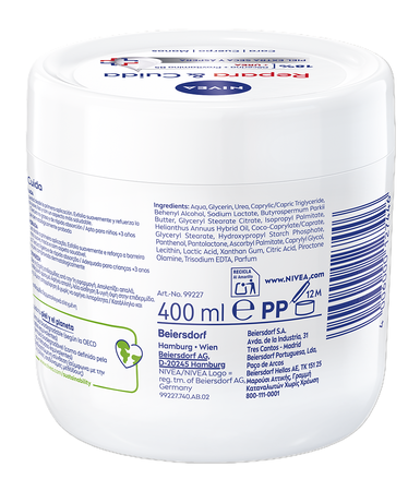 Crema Corporal Nivea 400 ml Repara&Cuida Para Pieles Extra Secas