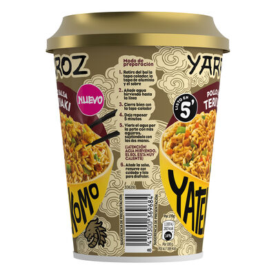 Yarroz Yatekomo con pollo y salsa teriyaki 84g 