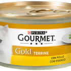 Comida h&uacute;meda gato Gourmet Gold tarrina pollo 85g