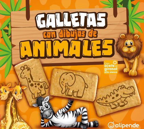 Galleta Alipende 600g con dibujos de animales