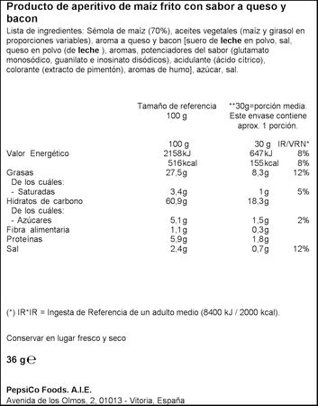 Snack Maíz Lays 3D´s 36g