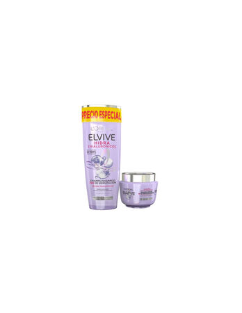 Mascarilla Capilar Elvive 300Ml Hidra Hialurónico 72H De Hidratación+Champú